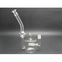 Clear Glass Oil Rig Recycler Wholesale with Injected Perc